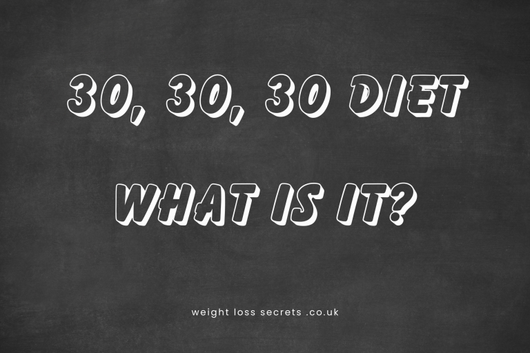 The 30 30 30 Diet